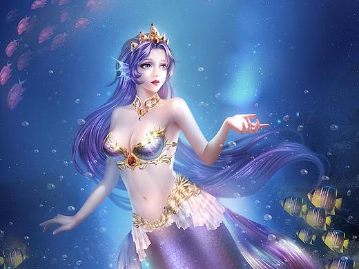 商业插画   人鱼公主