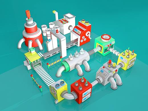 管道工厂第三天[结束}（个人主页-ZMjU4OTI1OTI=） - 机械/交通 - 站酷设计师柚设工坊原创素材 - 站酷ZCOOL