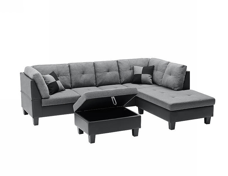 家具摄影,产品拍摄,转角沙发白底拍摄图