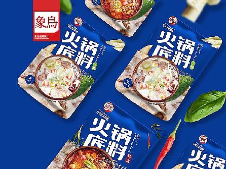 海欣火锅底料包装设计（象鸟品牌）