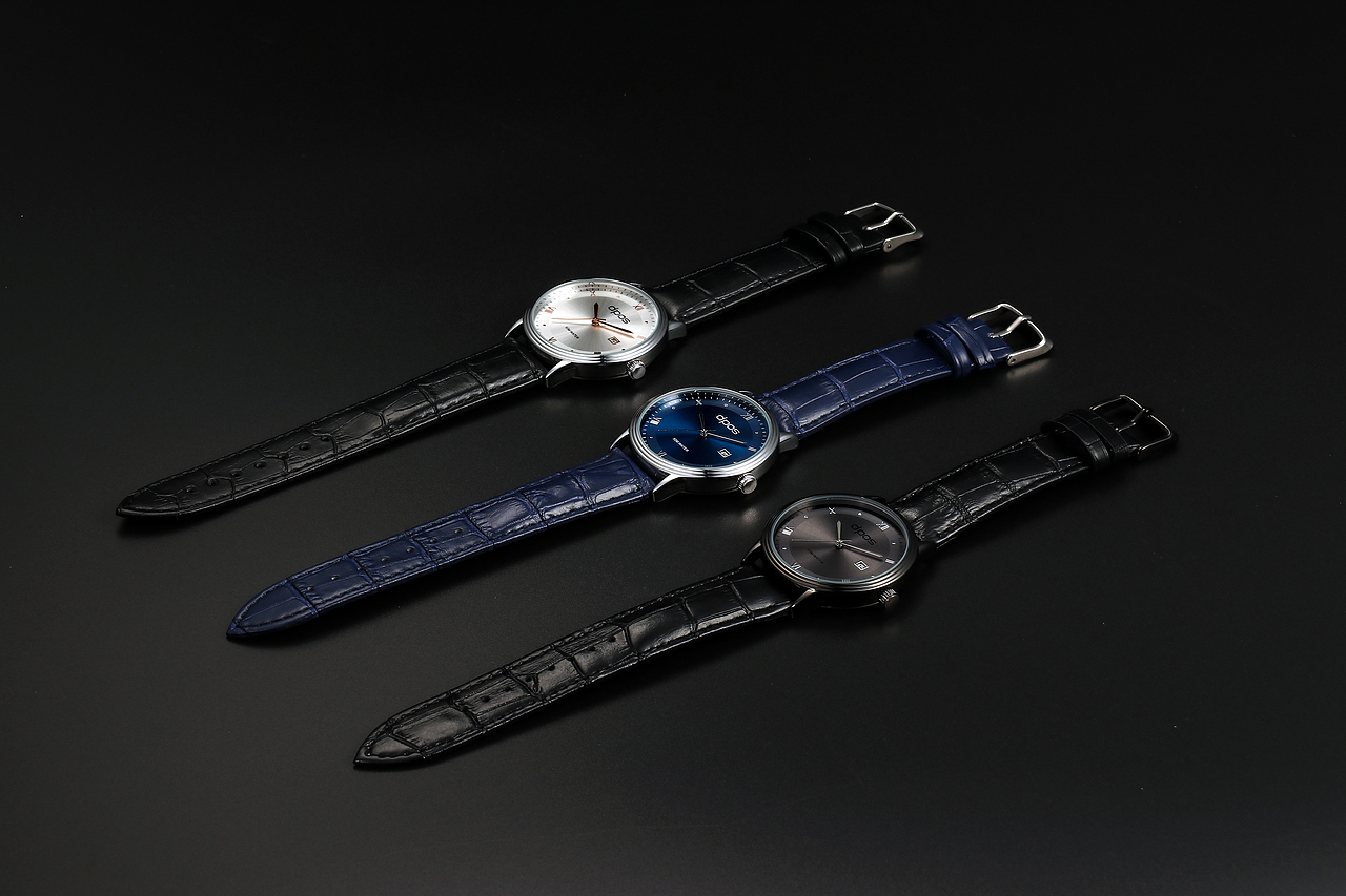 手表磨砂黑底摄影