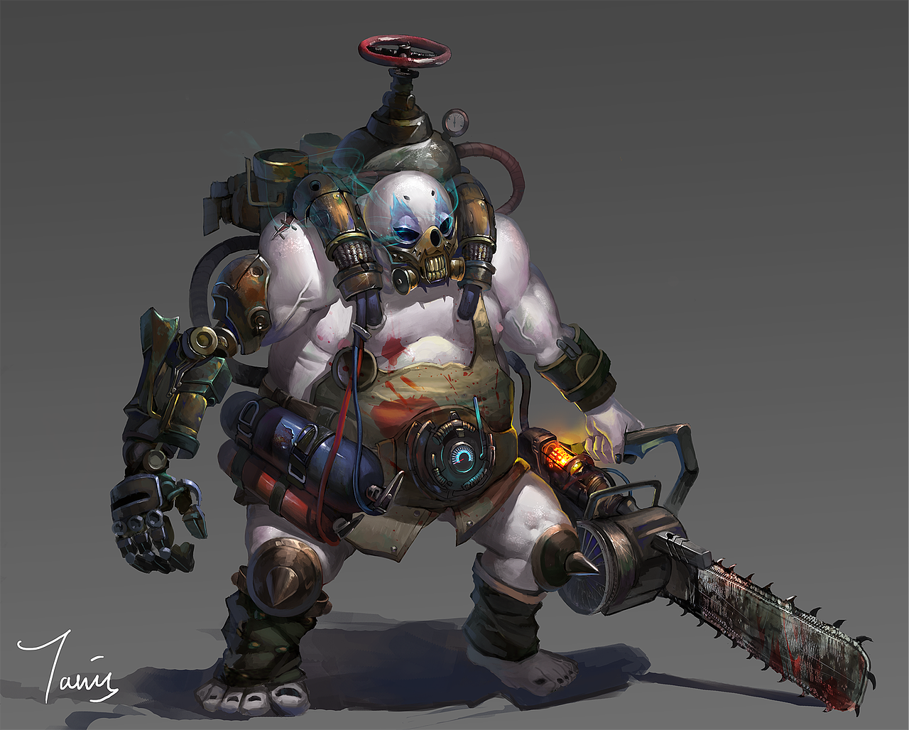 屠夫|插画|游戏原画|坦尼斯_原创作品-站酷zcool