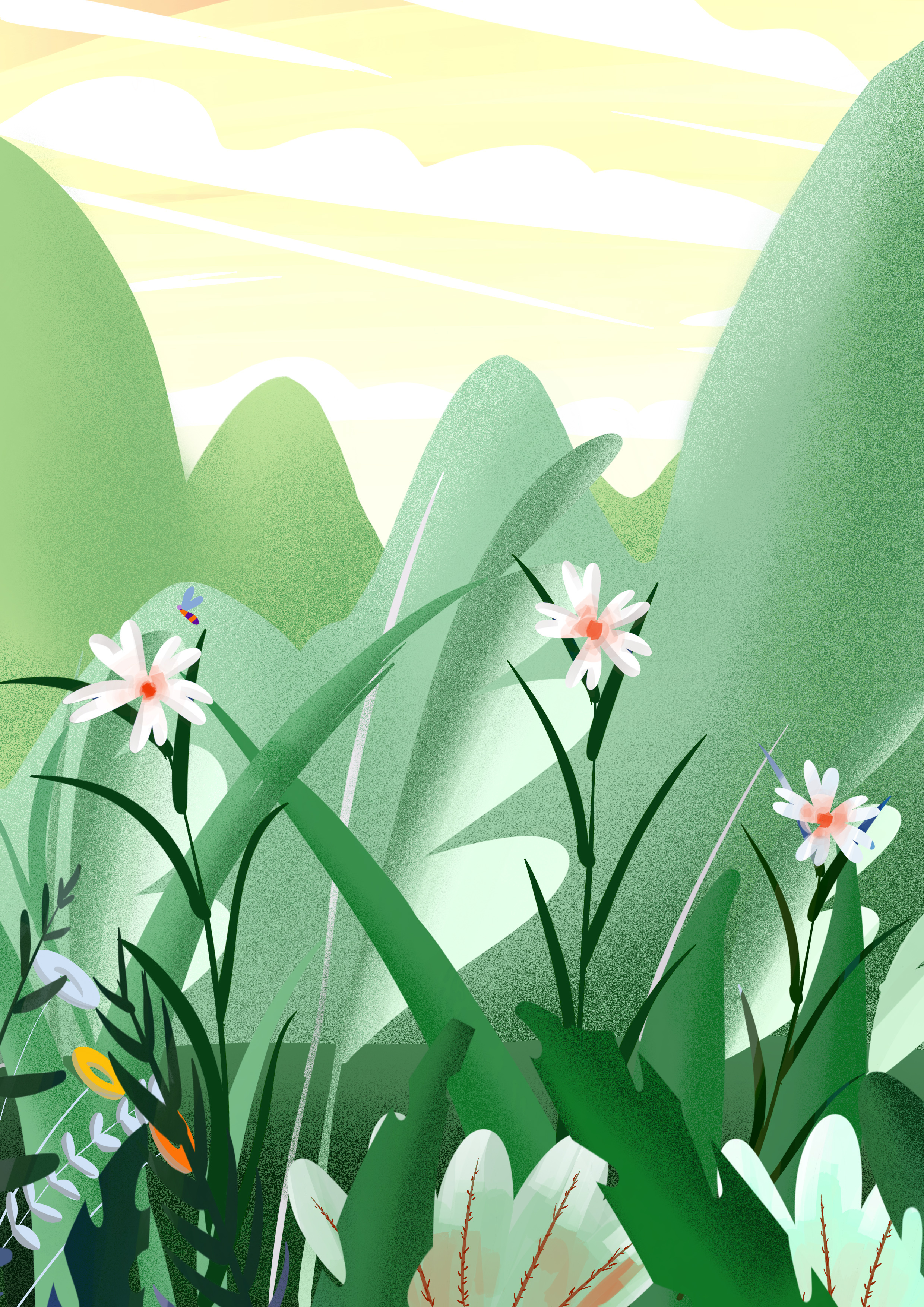 高纯度肌理插画