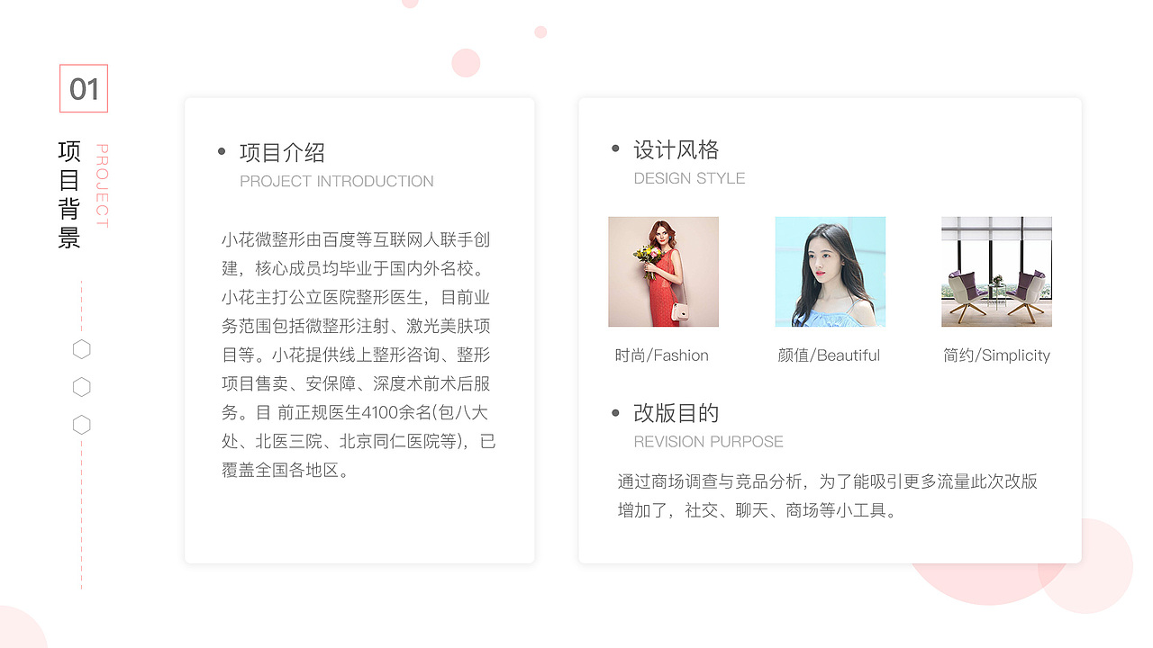 小花微整形2.0 APP包装 UI设计 简洁设计 软件界面设计