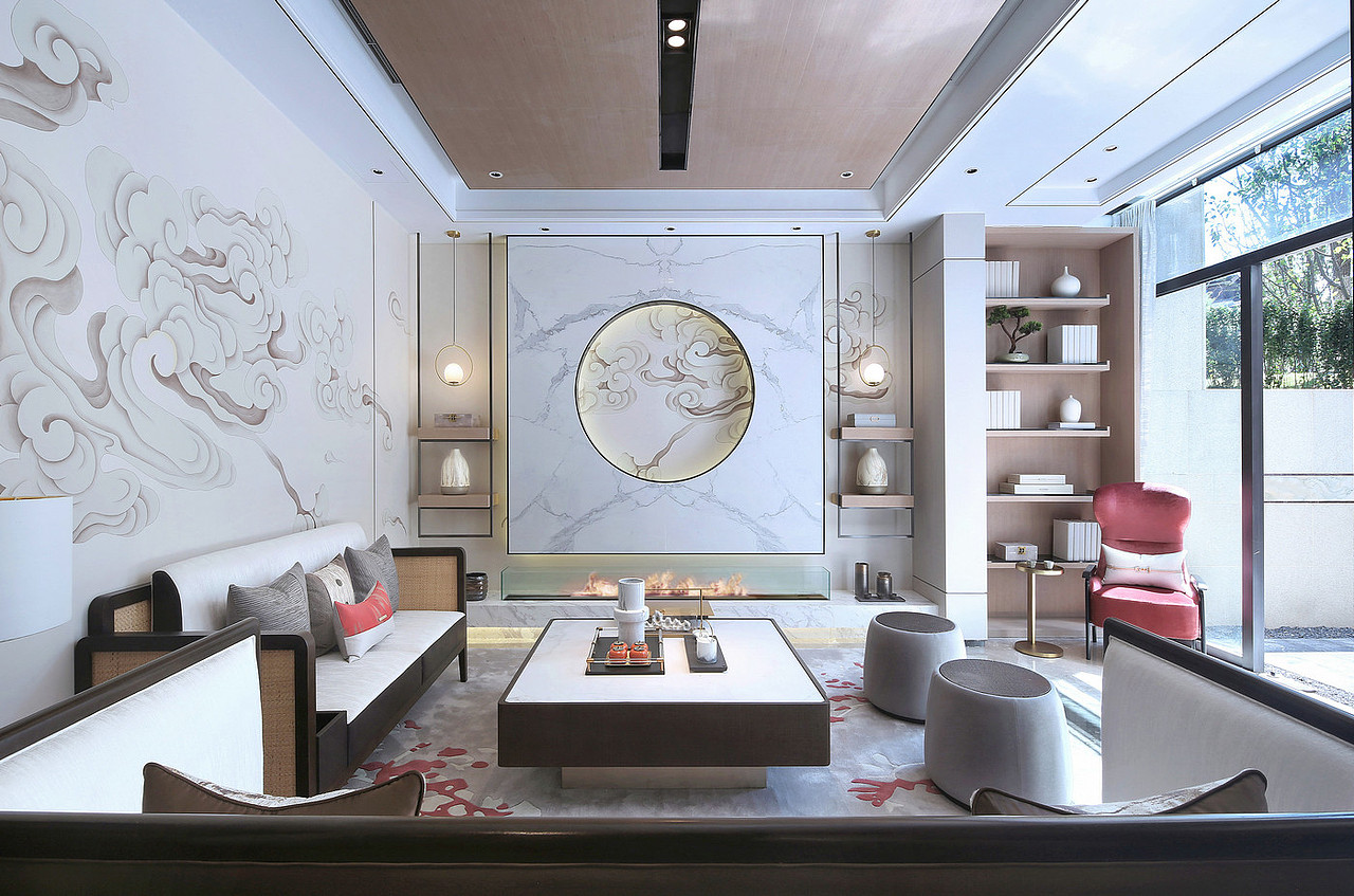 新中式家装客餐厅