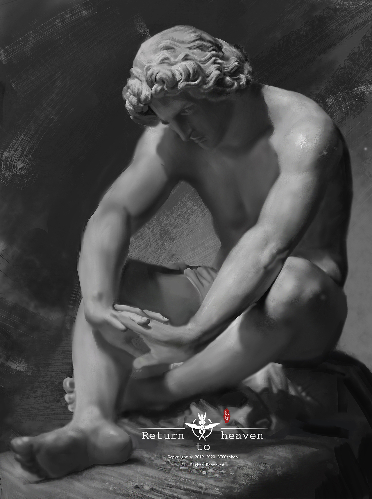 石膏头像(黑白也是有美感)