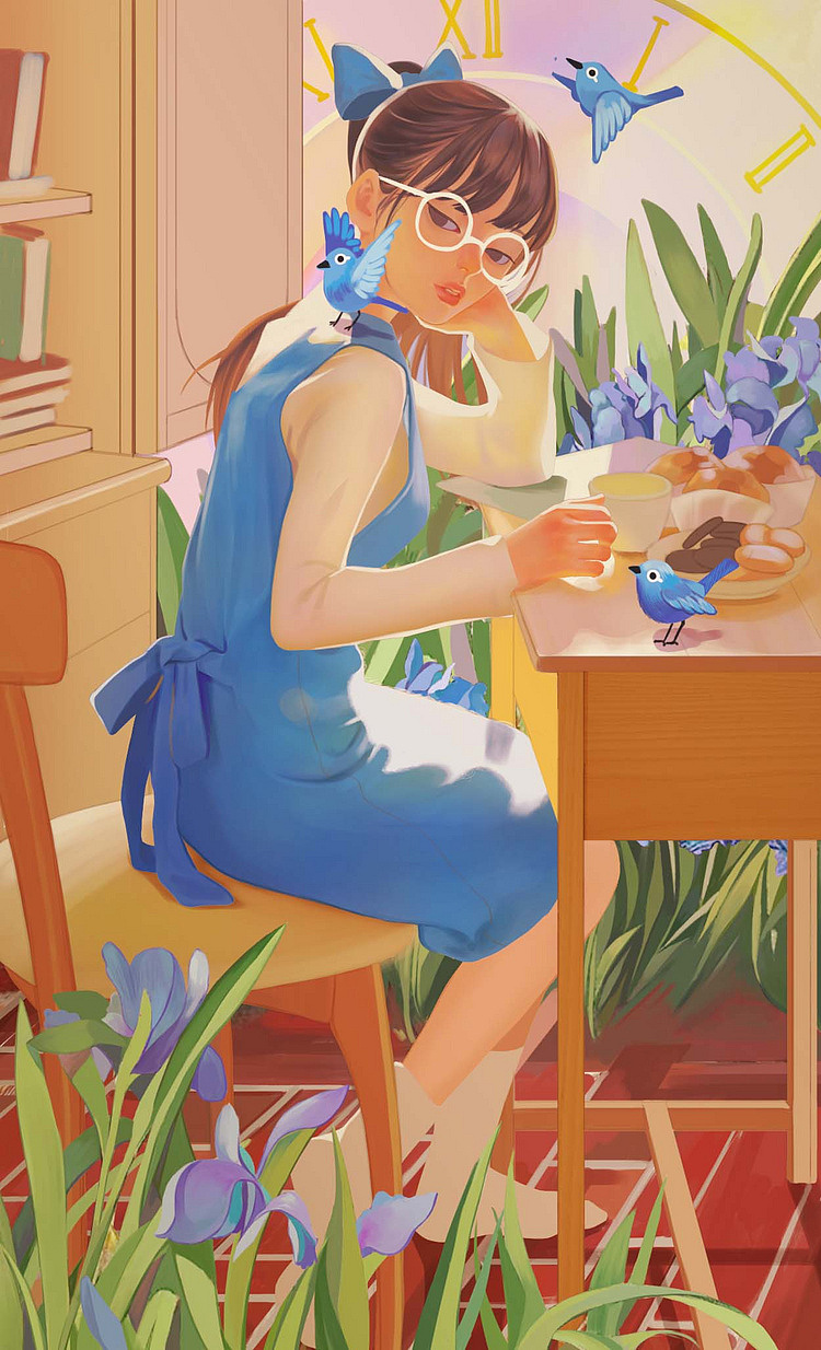 青小趴拟人（图ZMTc1NDE0NTI4） - 艺术插画 - 站酷设计师sm绛皓原创素材 - 站酷ZCOOL