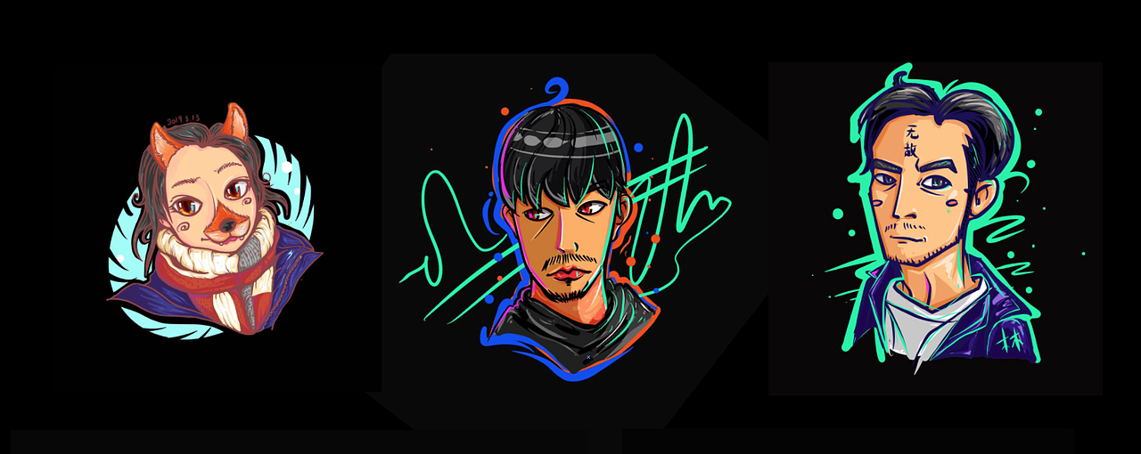 给我的童鞋画的一个头像,但是被吐槽了说——你画的是恶魔红唇吧!你看看帮别人女孩子画的多好!
画完之后发现还真是感觉有些魔性(中)被他磨着,最后也只能画帮他再画一张了。总算这张他比较满意。但是,他说,你应该把我的胡子去掉!我说:不去掉的话你这样也挺帅的啊。 他:我只想当个小鲜肉。 <br>我:???<br>但是多亏了他,我画头像好像有了些感觉