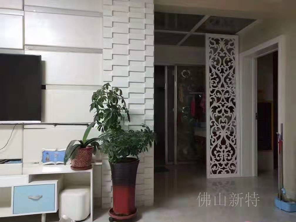 欧式家庭版铝板雕刻镂空屏风图片