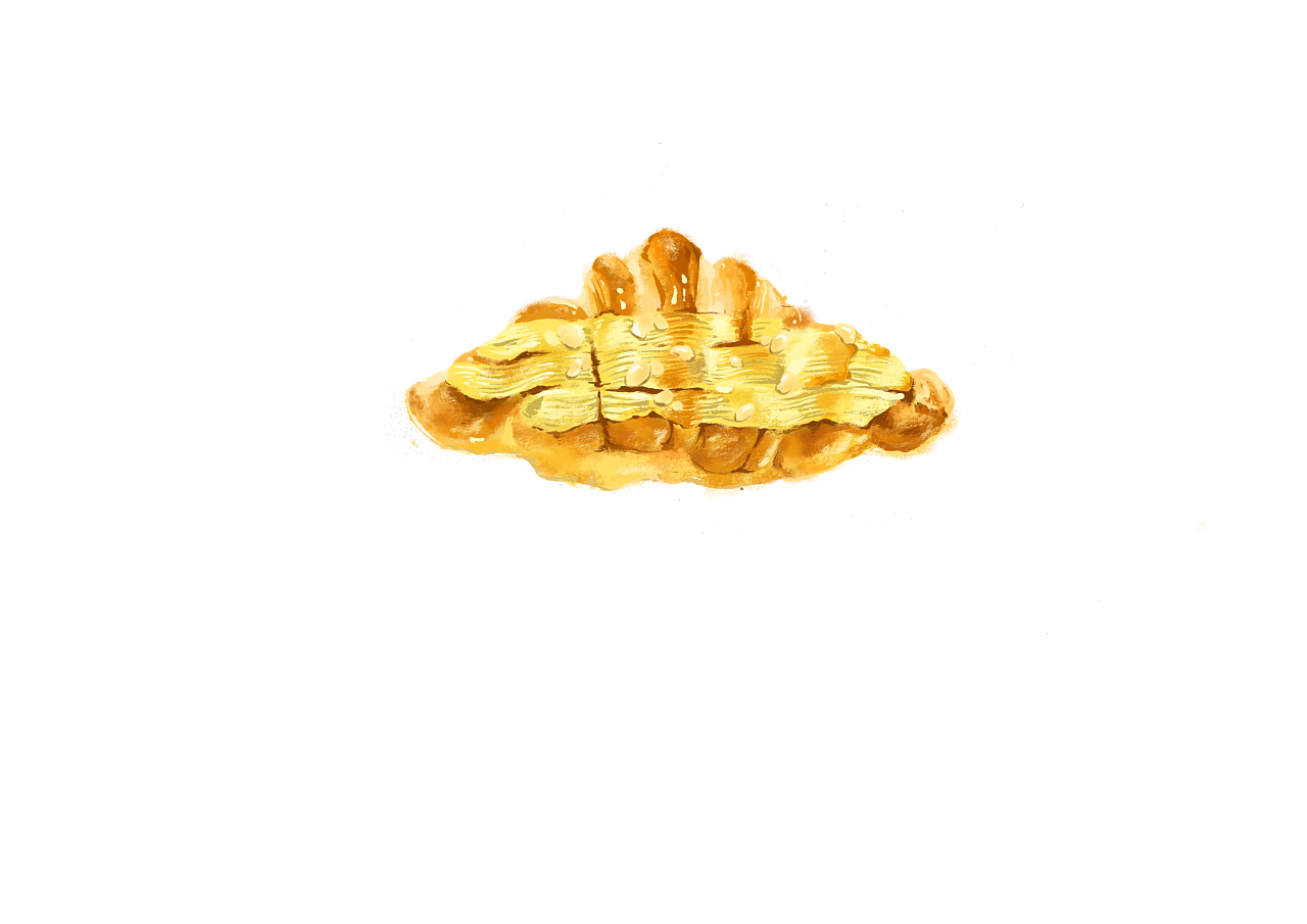 手绘美食|手绘面包