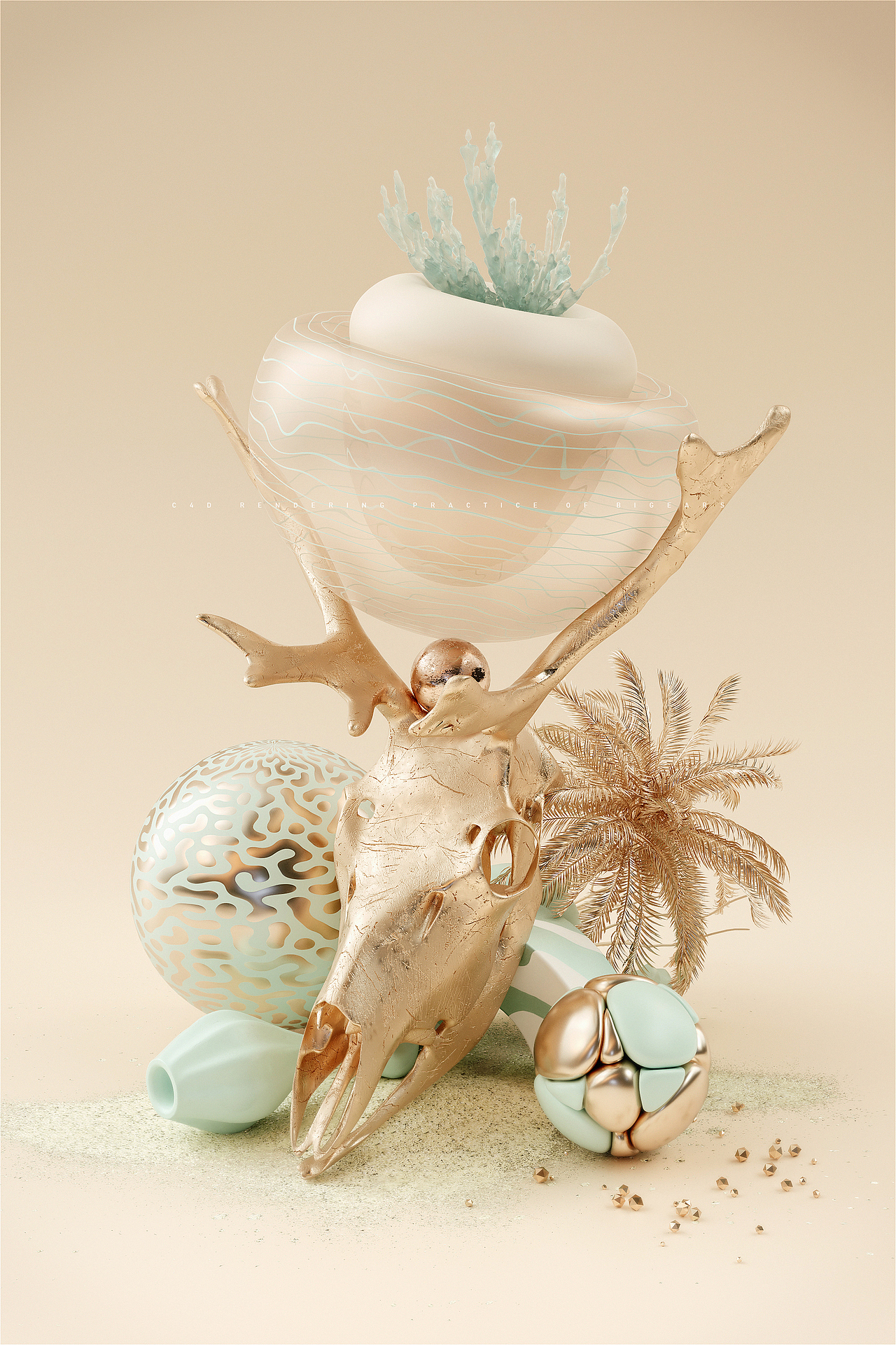 C4D创意场景_做着玩玩系列（一）（图ZMjQ3Nzg2ODMy） - 场景 - 站酷设计师大耳朵牙原创素材 - 站酷ZCOOL