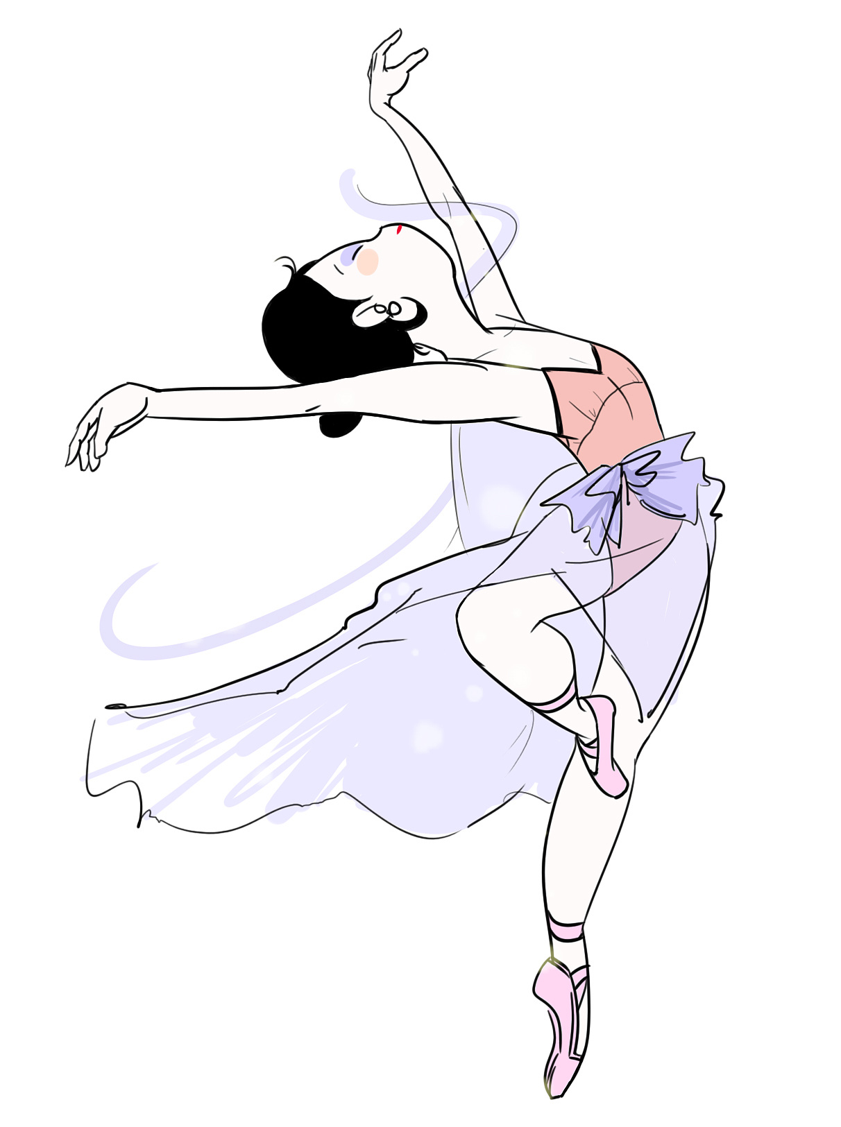 跳芭蕾舞女孩|插画|商业插画|fanfanfan9 - 原创作品 - 站酷 (ZCOOL)