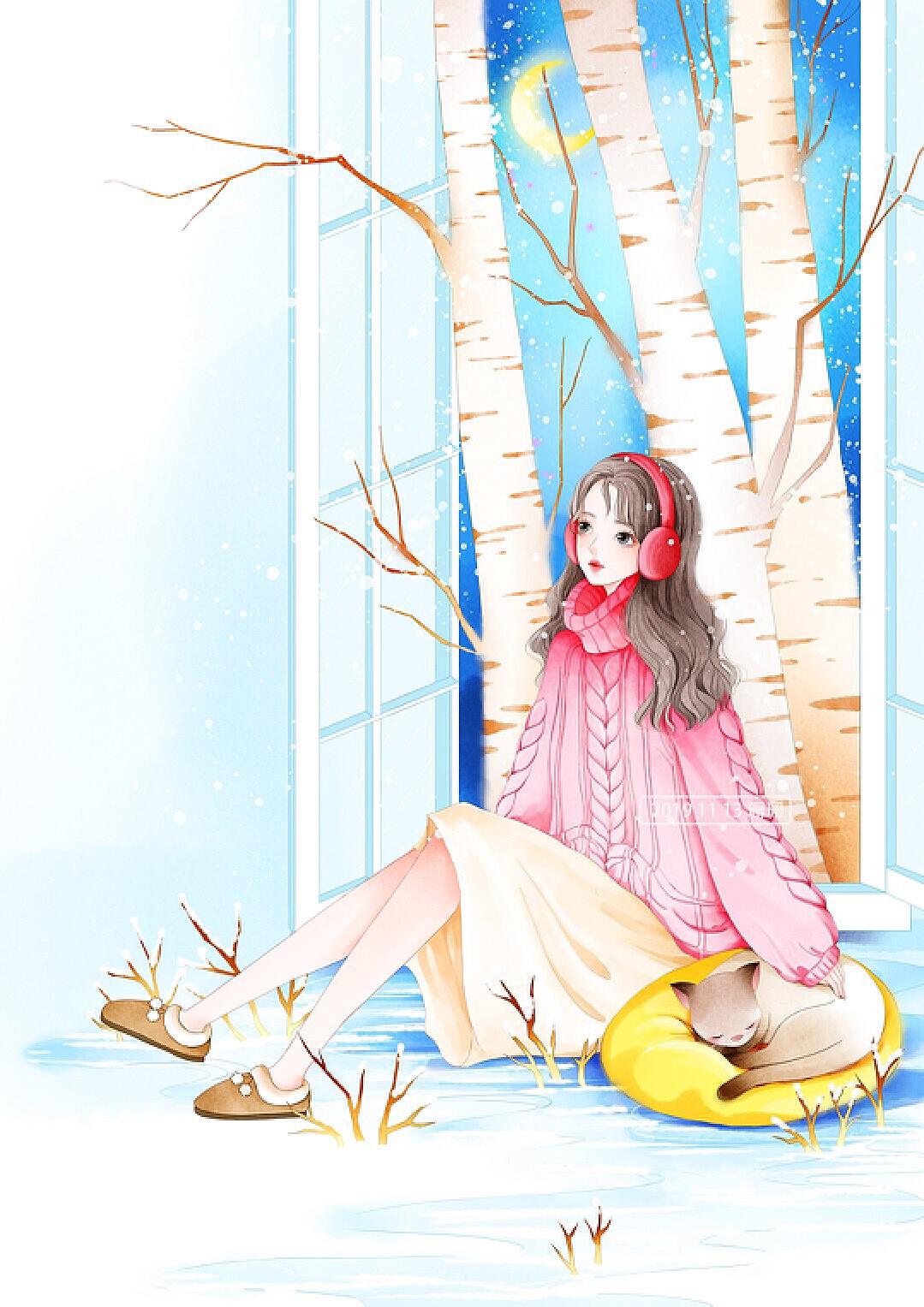 Snow Winter Anime Wallpapers - Wallpaper Cave