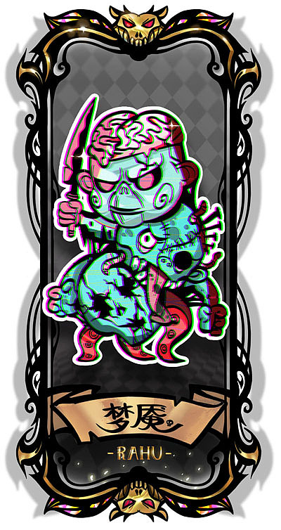 狼人杀原创卡牌_part3（图ZMTc1MTE4ODg4） - 新锐潮流插画 - 站酷设计师Rahu牛丸原创素材 - 站酷ZCOOL