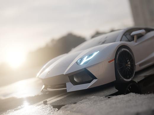 个人blender动画练习-兰博基尼