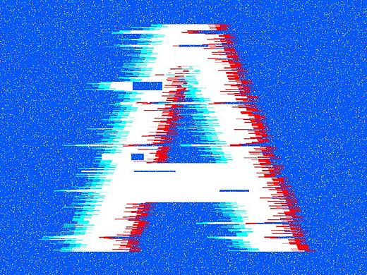 故障艺术banner板式临摹