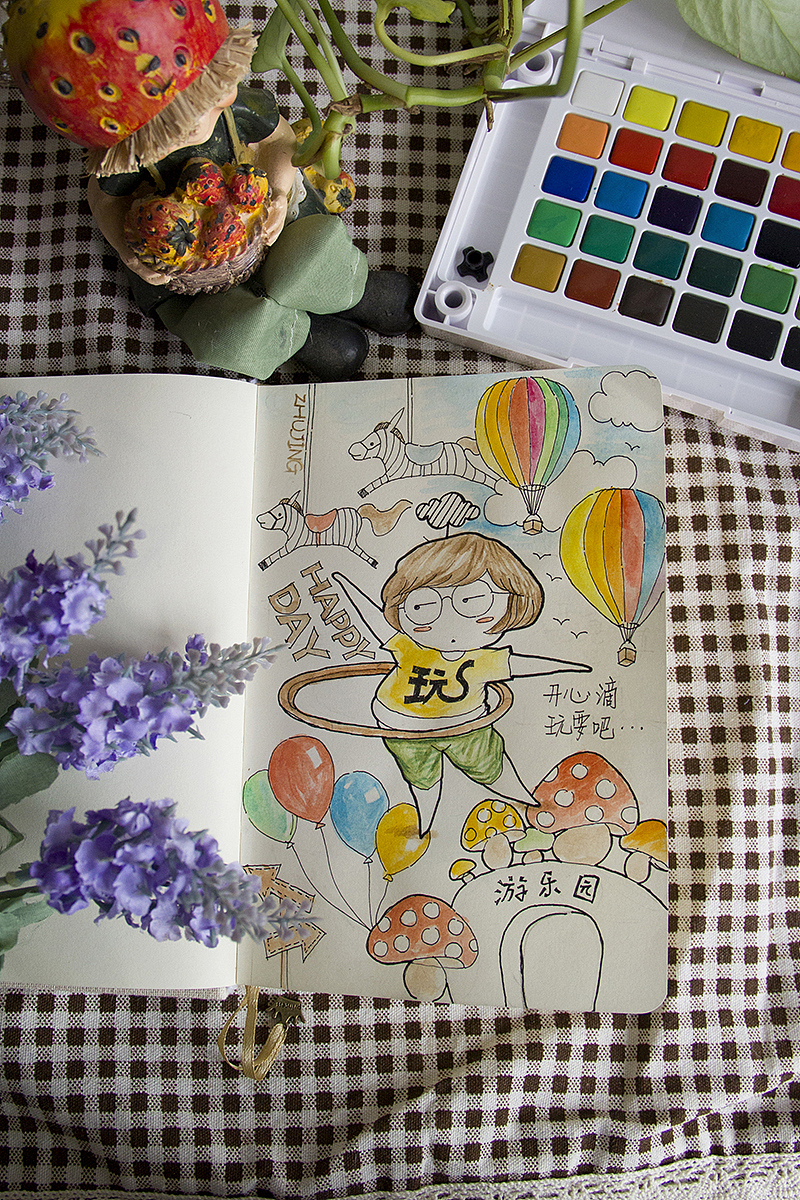 涂鸦小绘本—小胖妞（图ZMzgzMzAxNDQ=） - 创作习作 - 站酷设计师猪小静原创素材 - 站酷ZCOOL