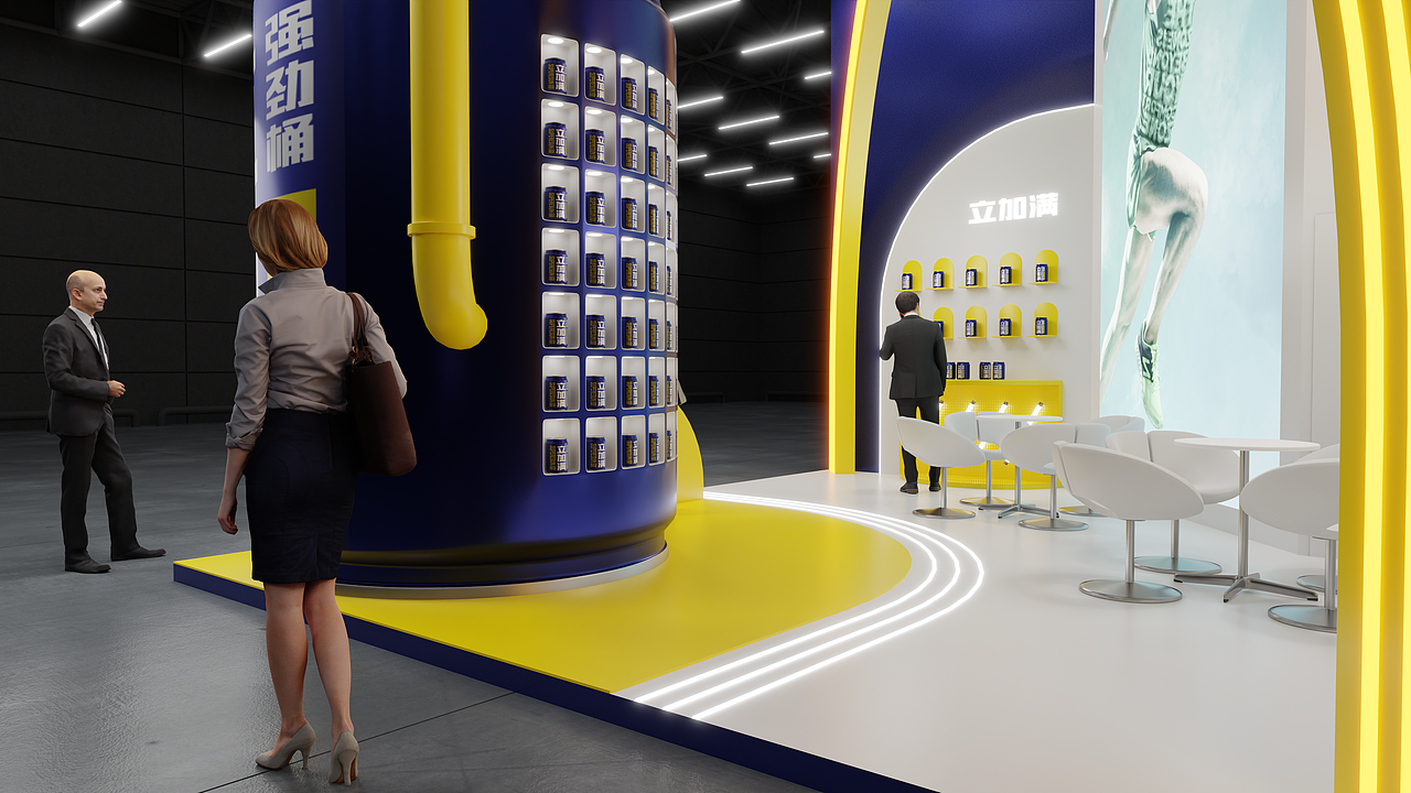 立加满展台设计（图ZMjQ4ODMxMDM2） - 展陈设计 - 站酷设计师哈维设计工作室原创素材 - 站酷ZCOOL