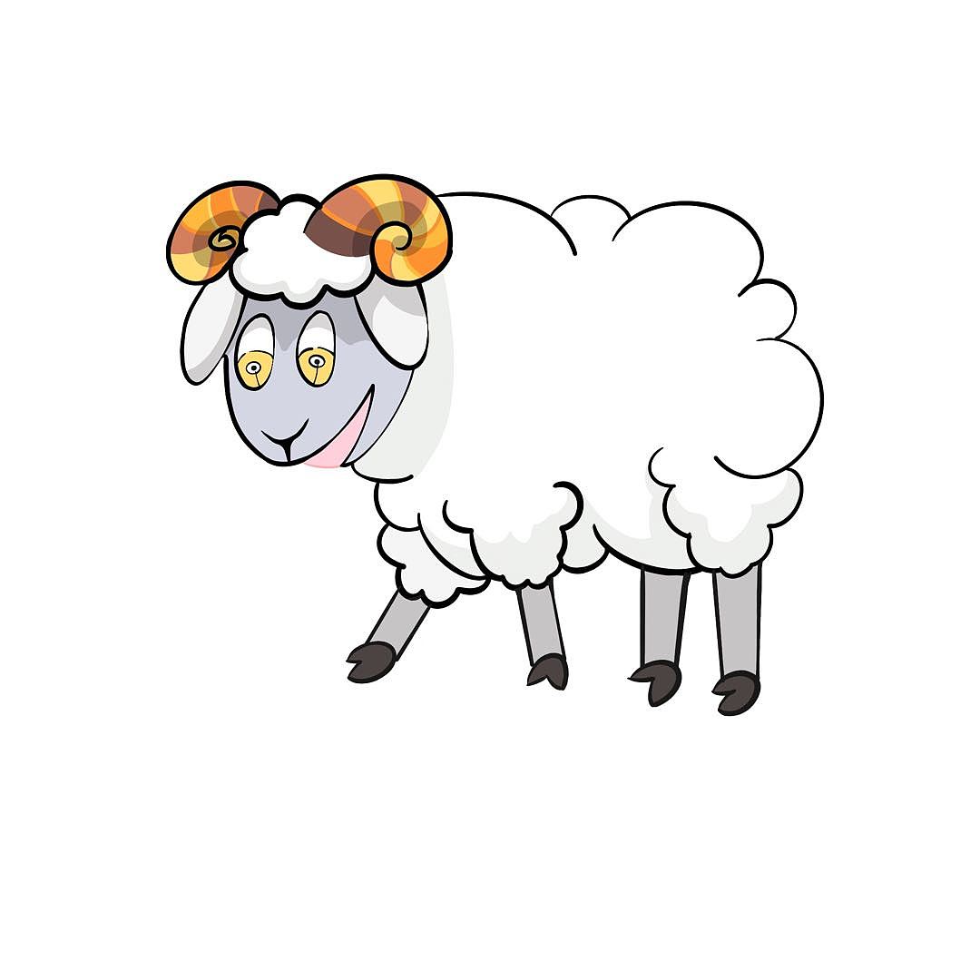 学画简笔画，可爱小羊的画法教程 - 制作系手工网