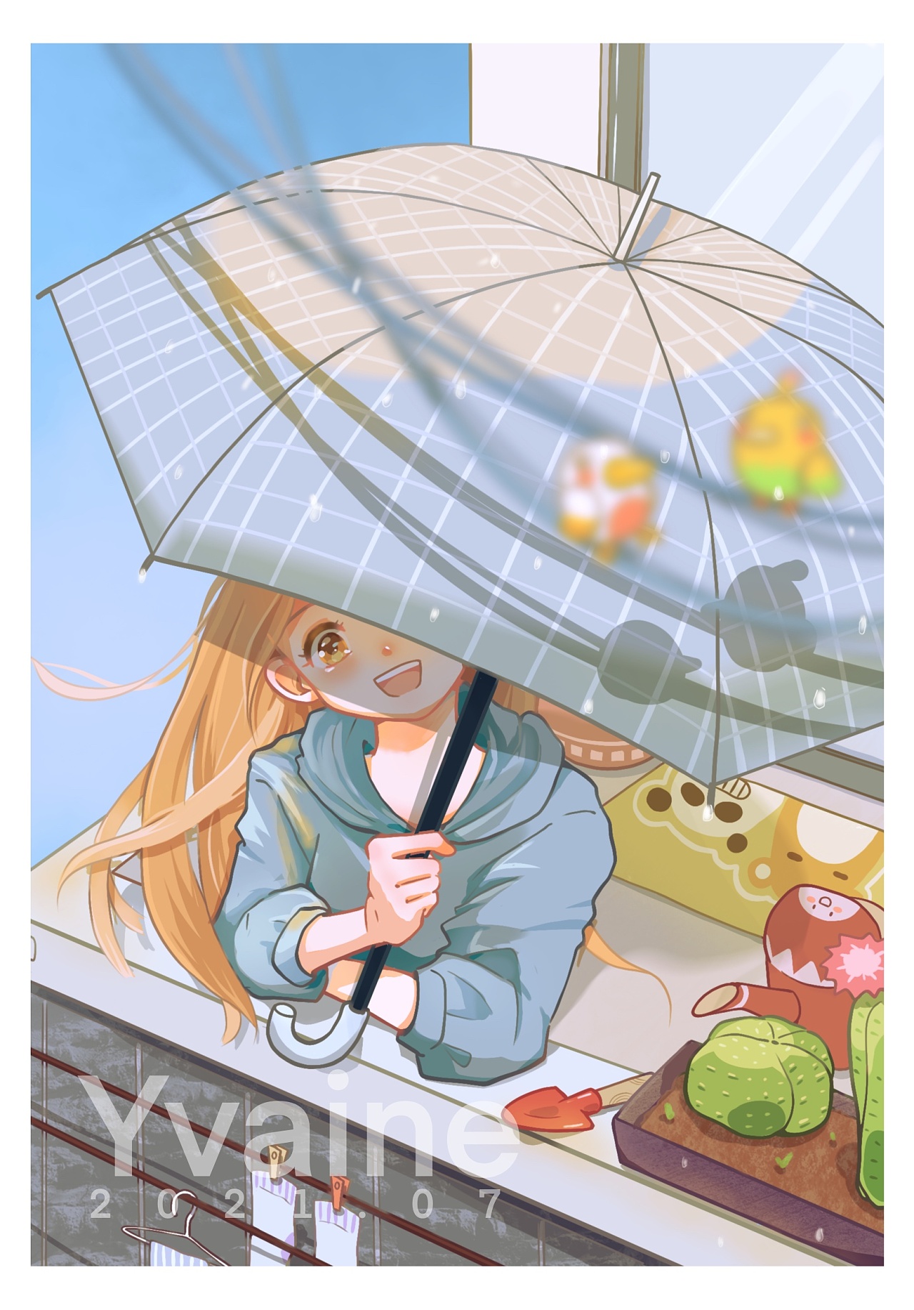 雨过天晴|插画|创作习作|关关yvaine - 原创作品 - 站酷 (zcool)