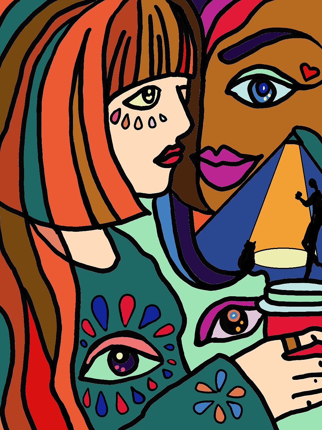 生活系列《女孩们》（图ZMjg2MTg5Nzcy） - 商业插画 - 站酷设计师Z320017292原创素材 - 站酷ZCOOL