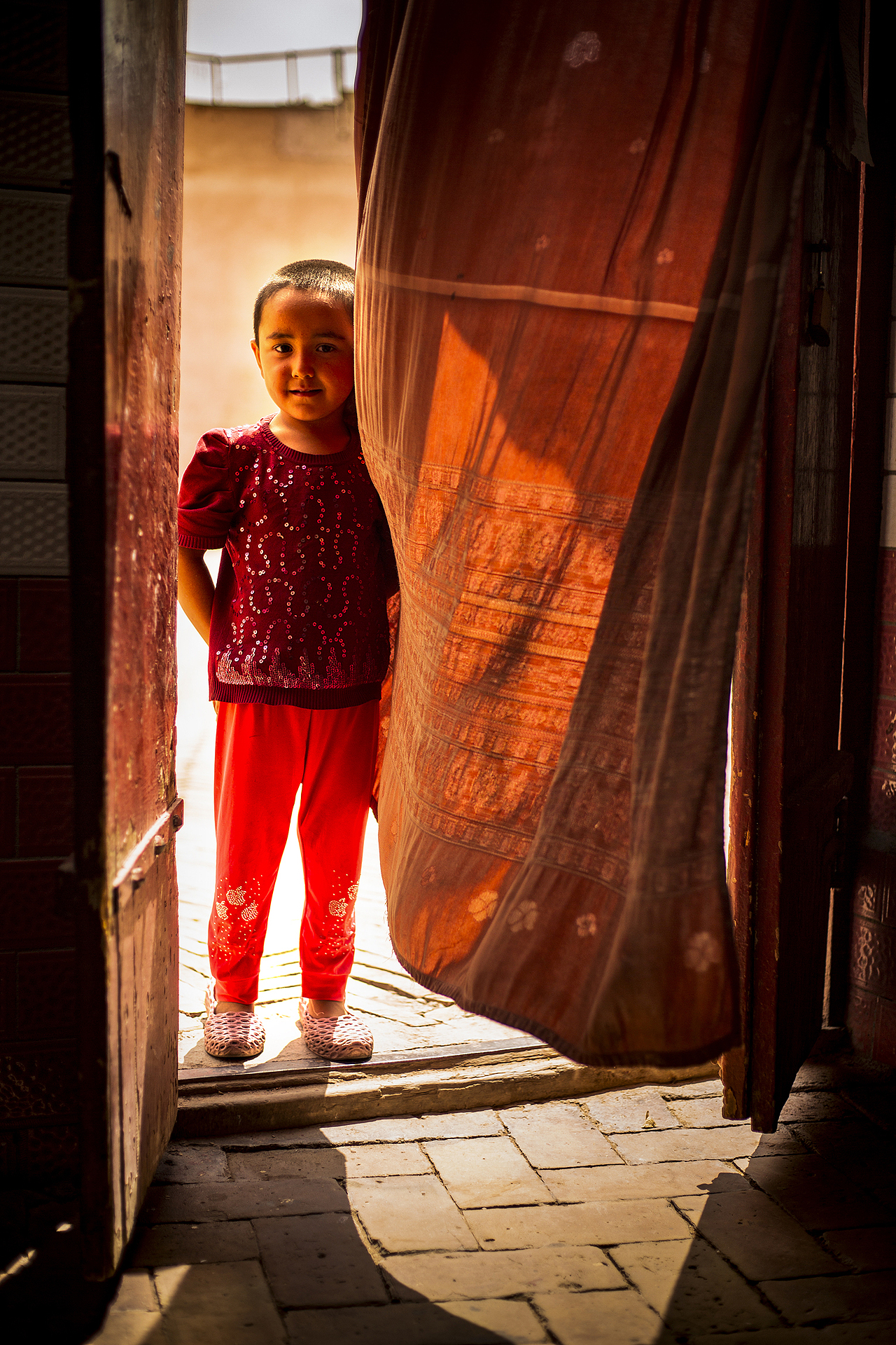 新疆人文一喀什古城里的孩子们