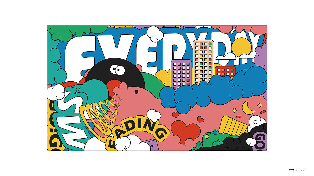 PIG PIG PIG & EVERYDAY（图ZMTQ5OTk4Mzgw） - 新锐潮流插画 - 站酷设计师Jun_陈俊贤原创素材 - 站酷ZCOOL