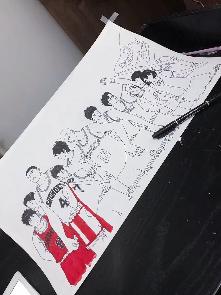 手绘灌篮高手新篇，致敬作者井上雄彦老是（图ZMjE1NjMwNjA4） - 其他动漫 - 站酷设计师画画的小样原创素材 - 站酷ZCOOL