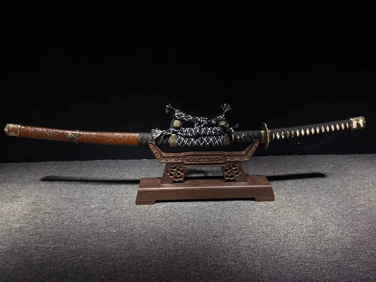 长款弱返菊花藤战国阵太刀|纯艺术|实验艺术|和风堂美术刀剑 - 原创