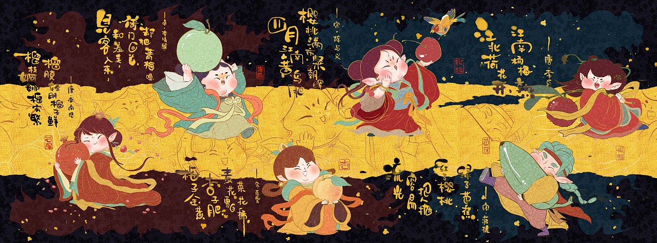 食研所《水果美人》（图ZMTg0NTA5NzA4） - 商业插画 - 站酷设计师琪小马原创素材 - 站酷ZCOOL