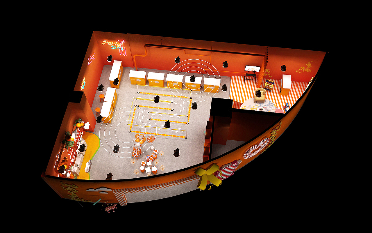 万象城dp点美陈3D效果图展览活动策划设计