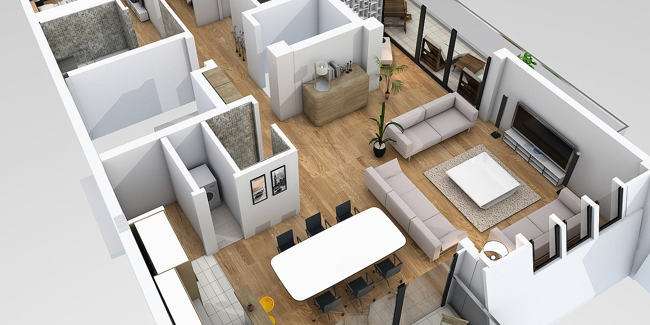 私人别墅3D室内布置效果（图ZMjA1MDQ2MzEy） - 家装设计 - 站酷设计师梵高全屋定制原创素材 - 站酷ZCOOL