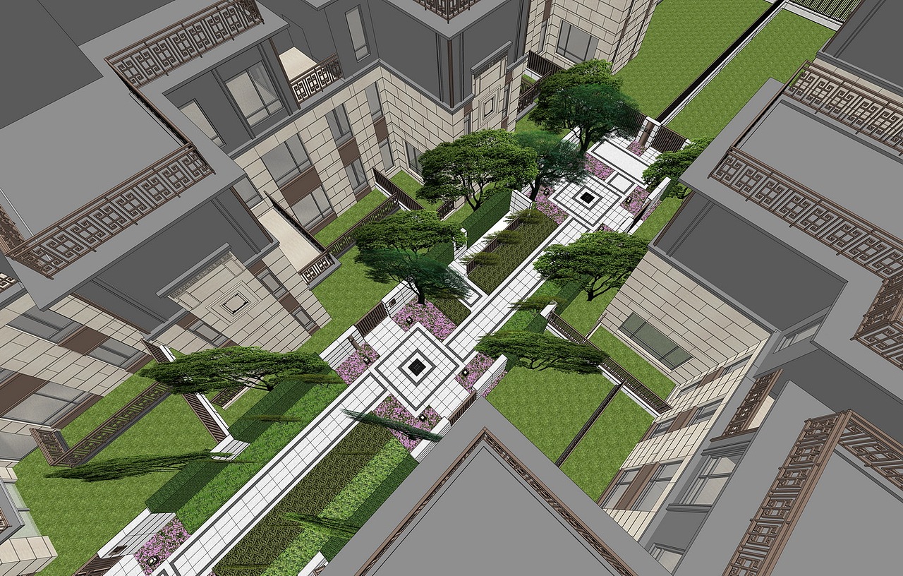 信业阳光城檀悦大区景观SU模型下载（图ZMjczMzU2Mzcy） - 景观设计 - 站酷设计师素模网原创素材 - 站酷ZCOOL