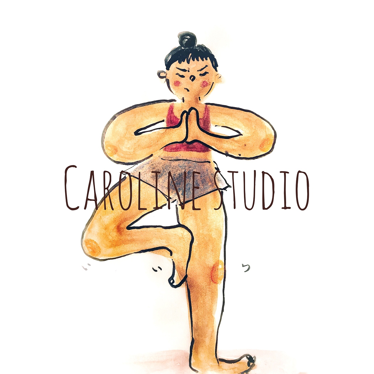 女汉子系列（图ZMTM1NzU1ODI0） - 艺术插画 - 站酷设计师CarolineStudio原创素材 - 站酷ZCOOL
