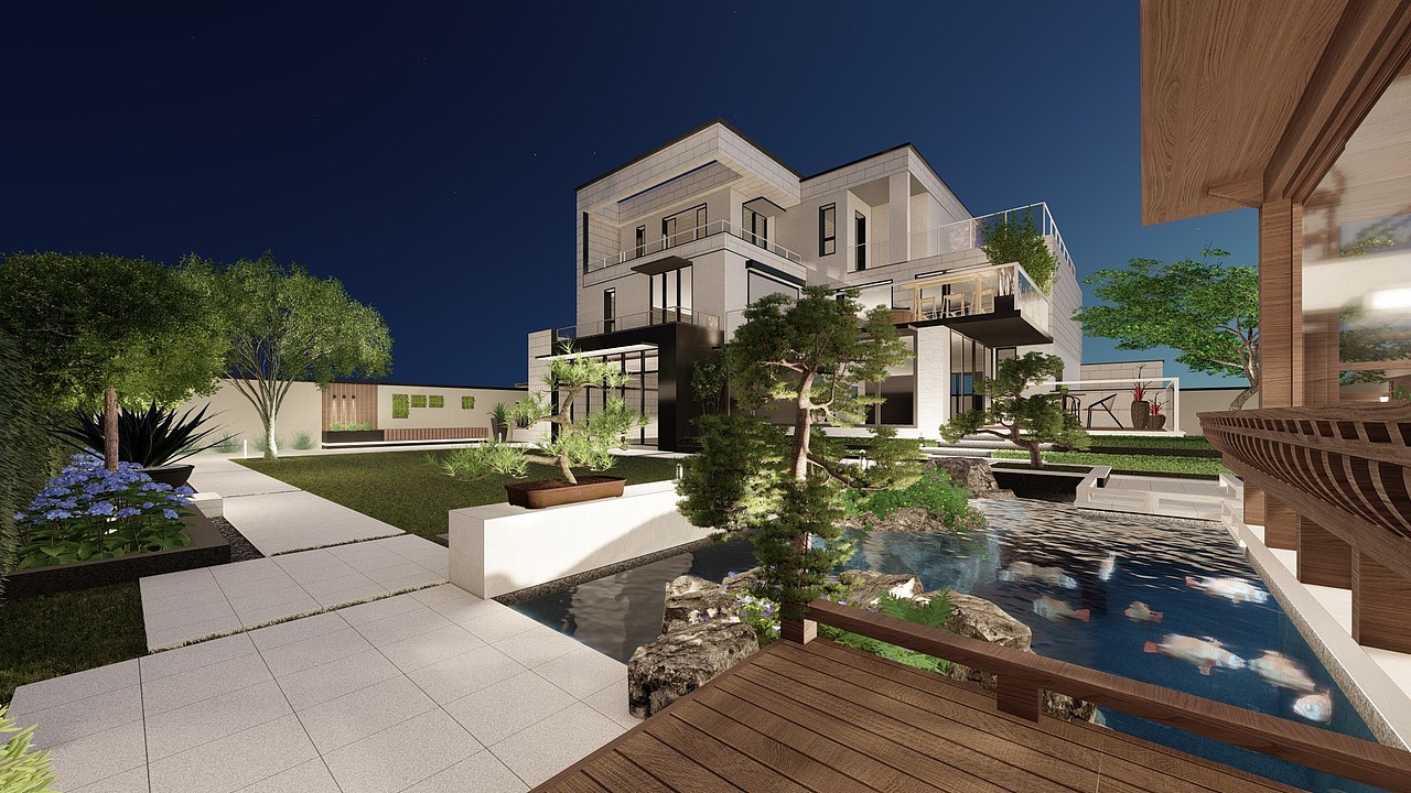 现代东方园境设计丨水石花园（图ZMjA3MzU3Mzgw） - 景观设计 - 站酷设计师庭园物语原创素材 - 站酷ZCOOL