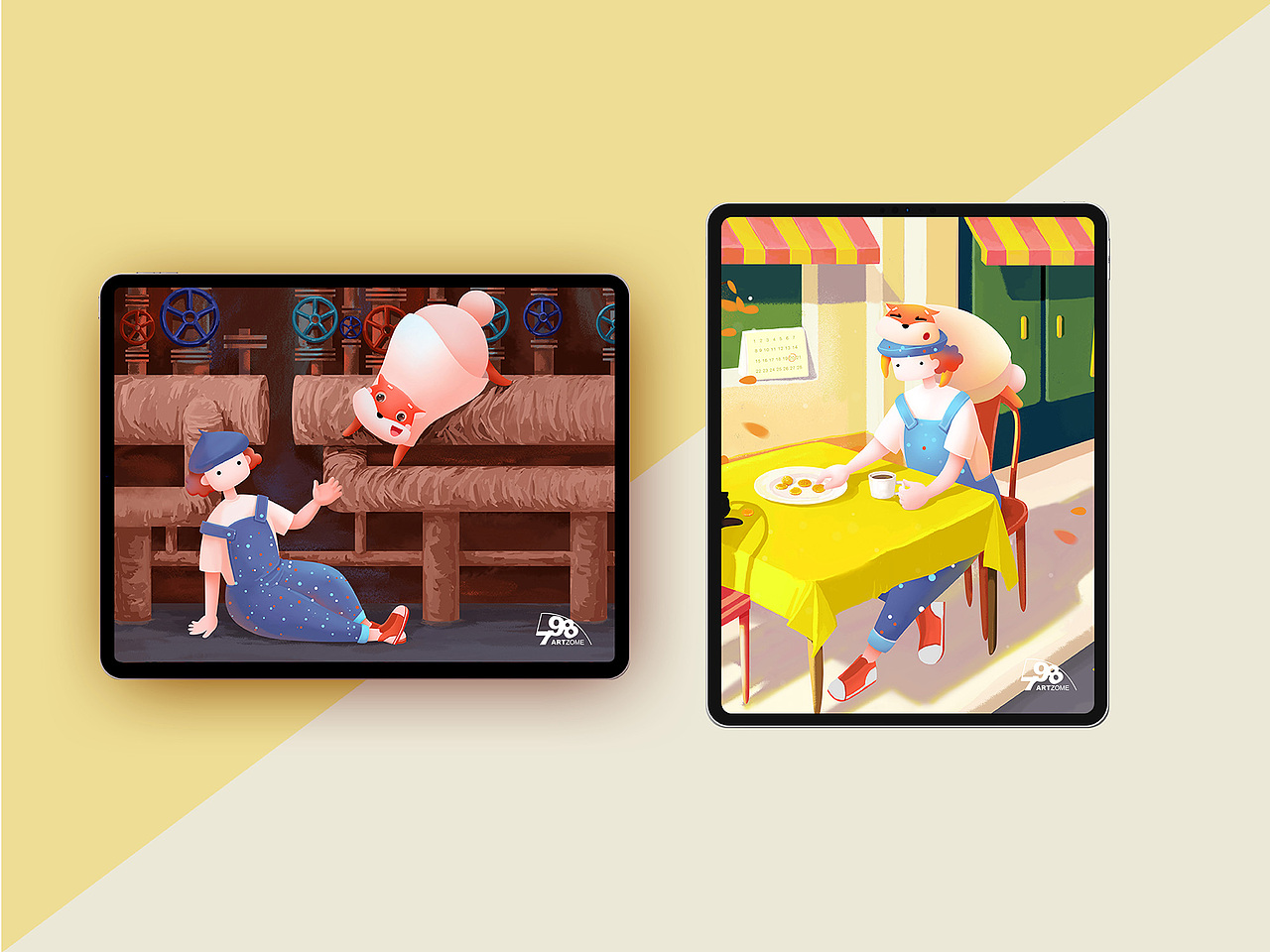 八月和七九的治愈故事（圖ZMjA5Nzg5NjY0） - IP形象 - 站酷設(shè)計(jì)師巫婆Design原創(chuàng)素材 - 站酷ZCOOL