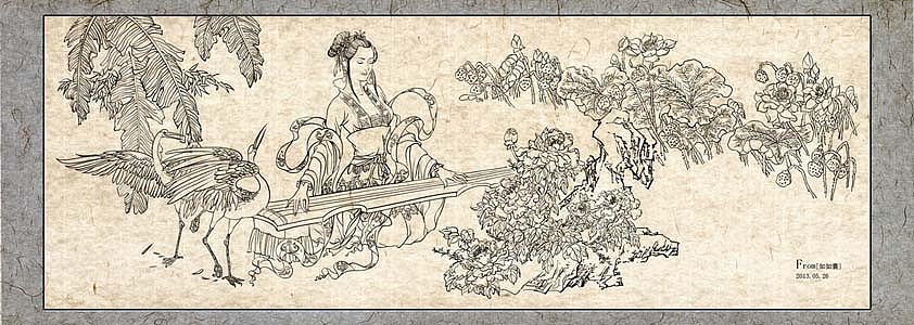 白描（图ZNTk0MDY2ODA=） - 商业插画 - 站酷设计师l_yaru原创素材 - 站酷ZCOOL