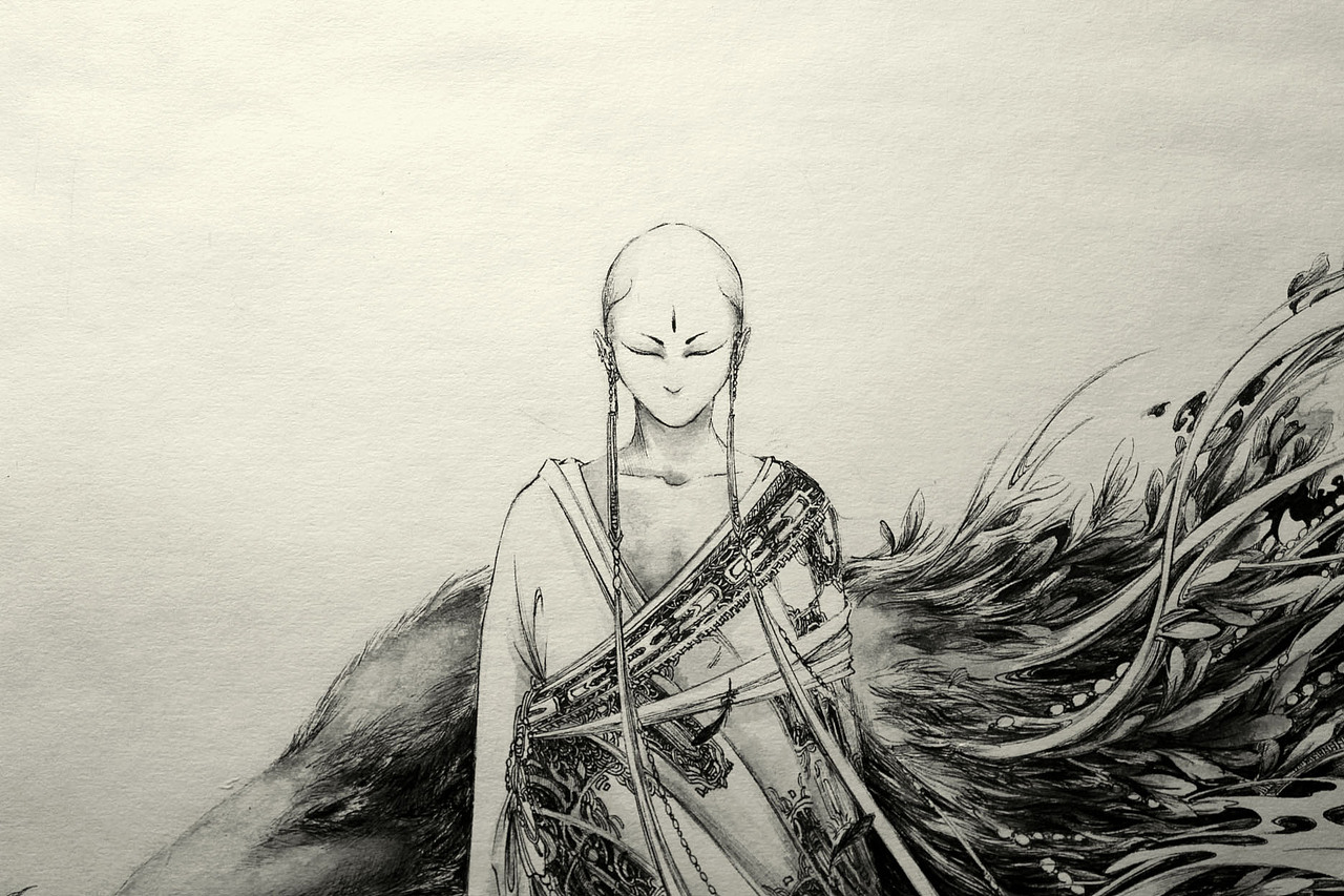 无极···一命入梦,前缘若空···|插画|概念设定|画师杉泽_原创