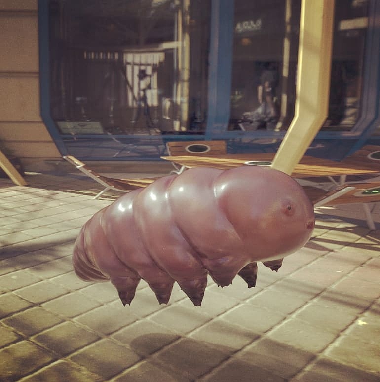 死亡搁浅隐生虫雕刻渲染