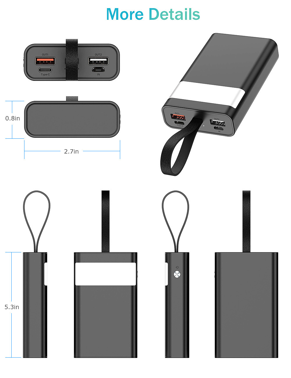 亚马逊详情A+之充电宝和蓝牙耳机