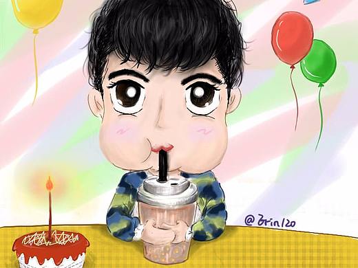 生日快乐（个人主页-ZMjgyMzQ2MTY=） - 创作习作 - 站酷设计师ErinC120原创素材 - 站酷ZCOOL