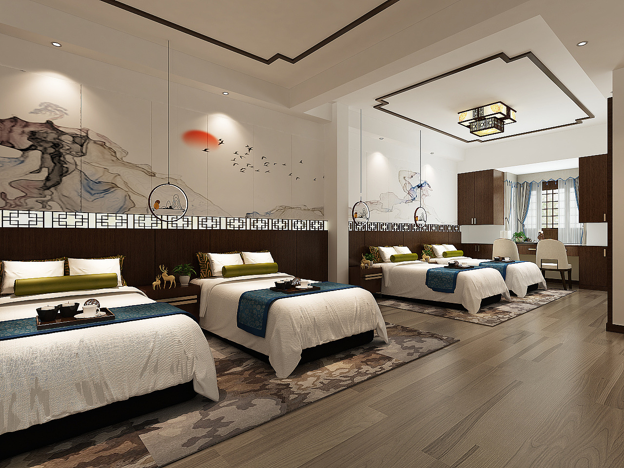 养老院设计|养老院室内效果图|养老院建筑设计