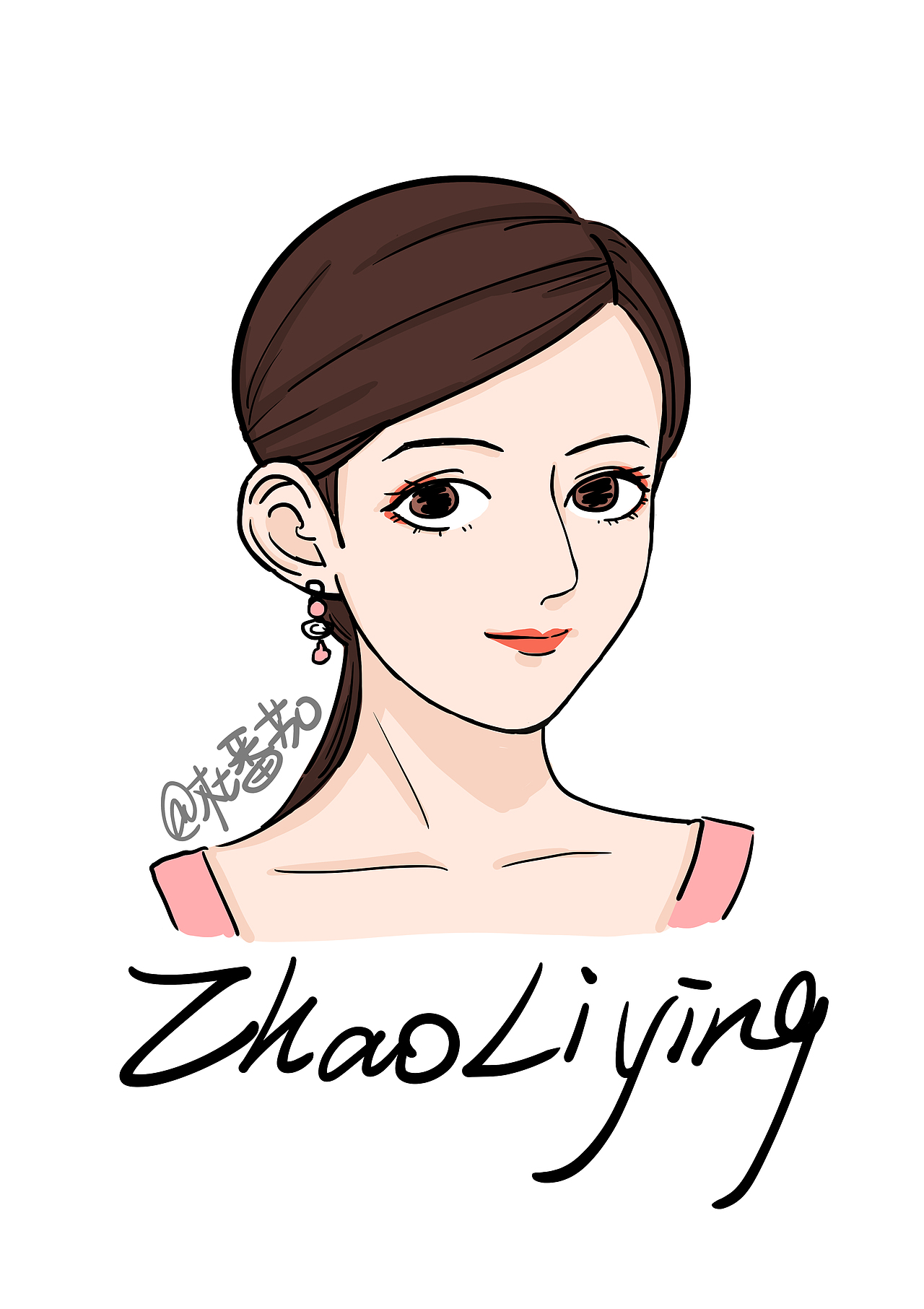 【赵丽颖】绘画系列（图ZOTQ0MzcxNTI=） - 单幅漫画 - 站酷设计师杜番茄原创素材 - 站酷ZCOOL