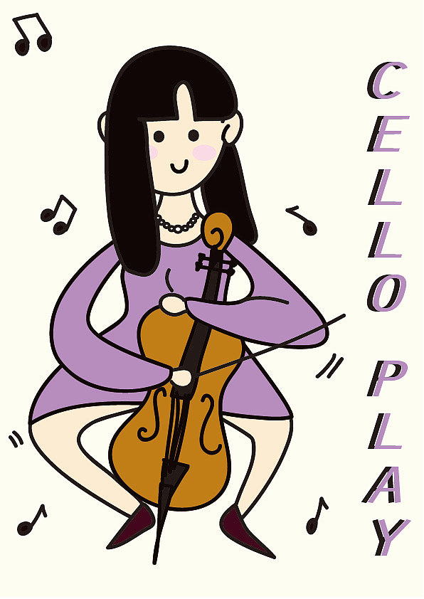 音乐节系列扁平插画