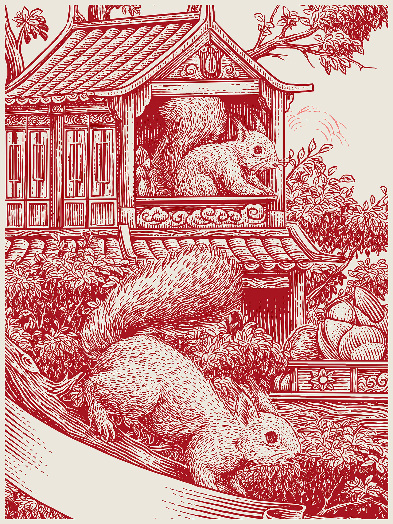 三只松鼠坚果礼插画（图ZMzY2ODA2OTcy） - 商业插画 - 站酷设计师花椒的Alex原创素材 - 站酷ZCOOL