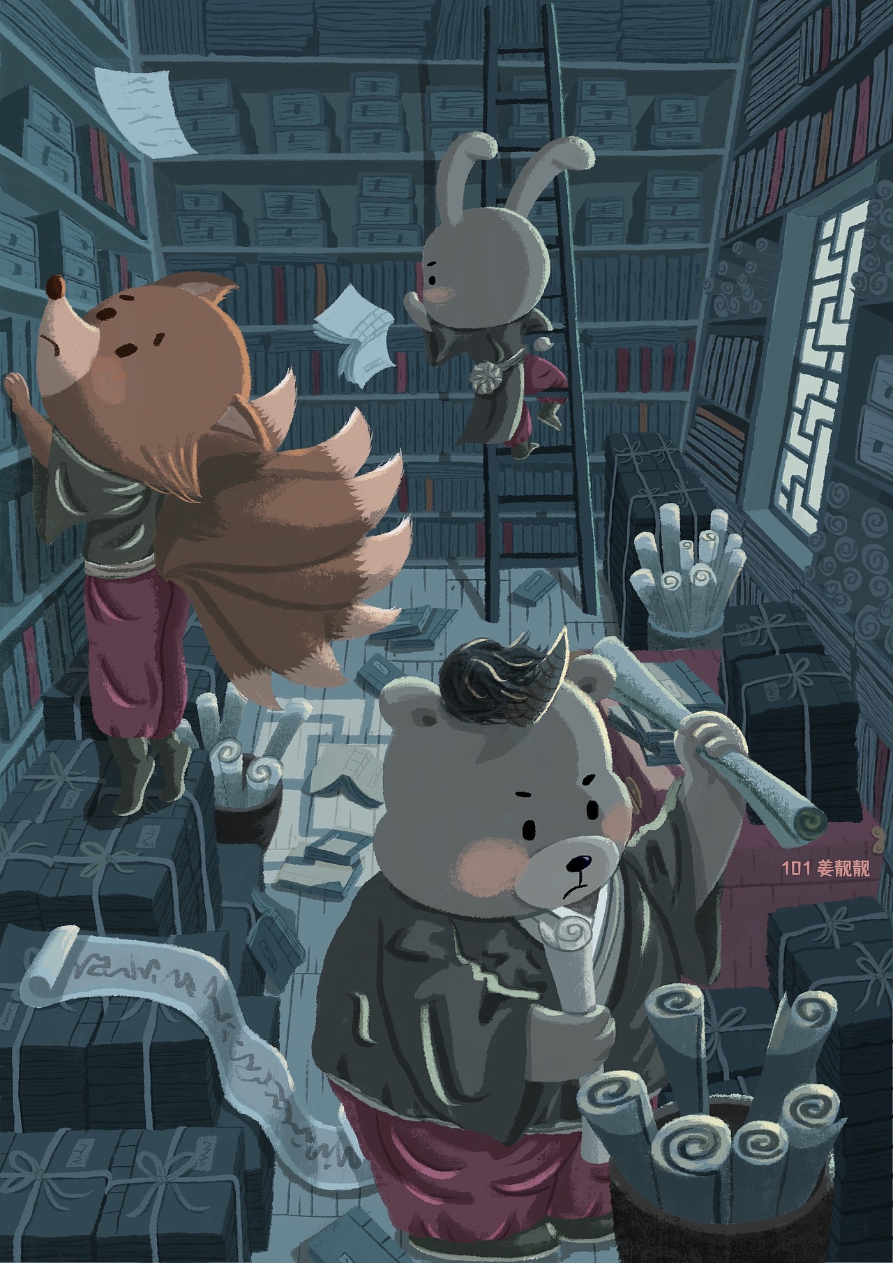 儿童插画 | 神仙妖怪学院