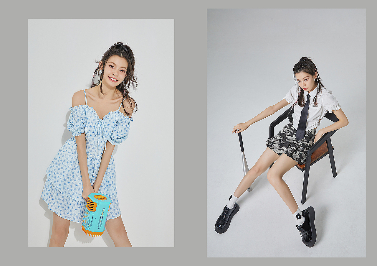 2022 ss | Girl's | 商业摄影 | POP | SANFU（图ZMzAzODA4MjQ0） - 时尚/艺术摄影 - 站酷设计师黄艹艹原创素材 - 站酷ZCOOL