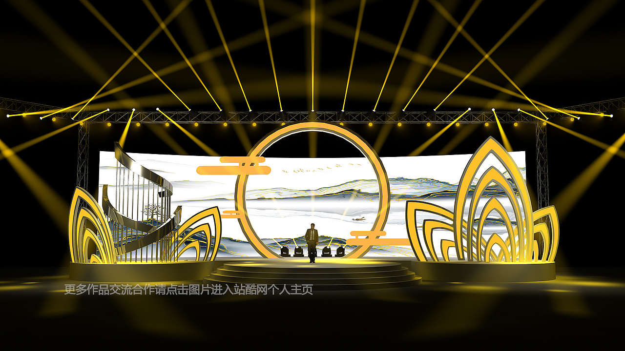 2021中式舞美效果图设计定制案例（图ZMjU1NzY1NzU2） - 其他三维 - 站酷设计师舞美猫原创素材 - 站酷ZCOOL