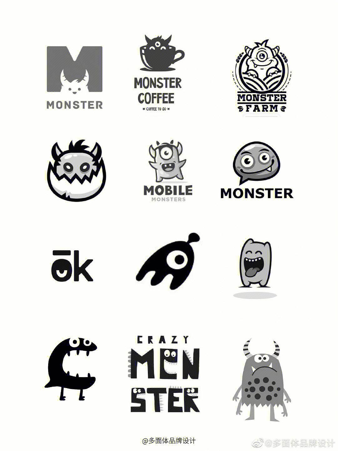 动物类可爱logo设计