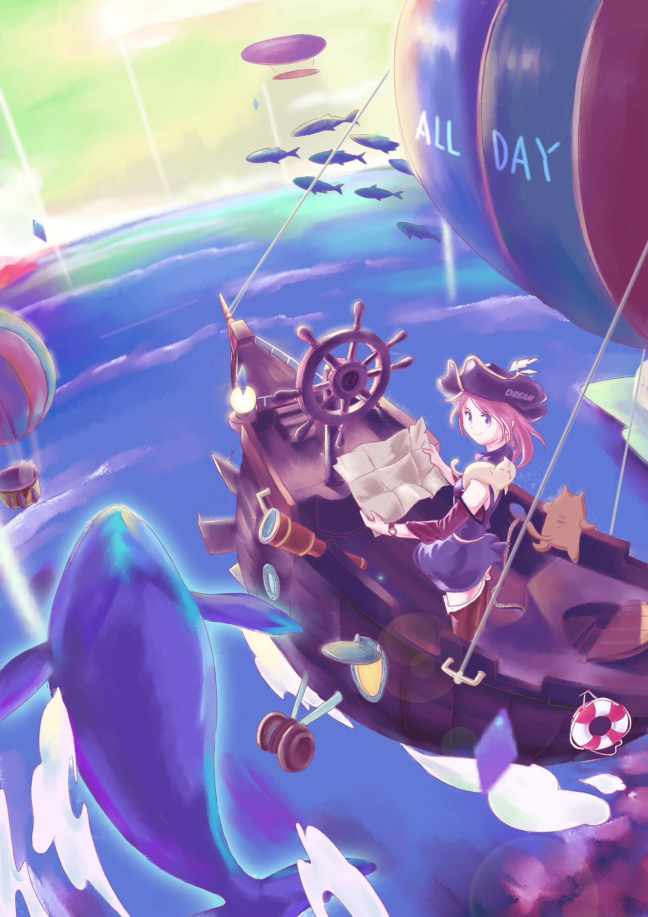 环游世界｜探险 ——猫空白日梦插画比赛作品（图ZOTU4NDA4MzY=） - 概念设定 - 站酷设计师金达派和工作室原创素材 - 站酷ZCOOL